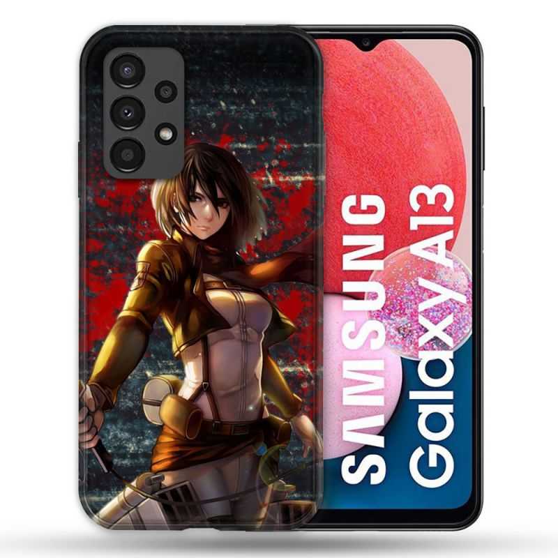 Coque Pour Samsung Galaxy A13 Manga Attaque Titans Mikasa