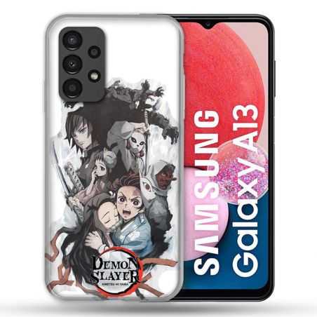 Coque Pour Samsung Galaxy A13 Manga Demon Slayer Blanc