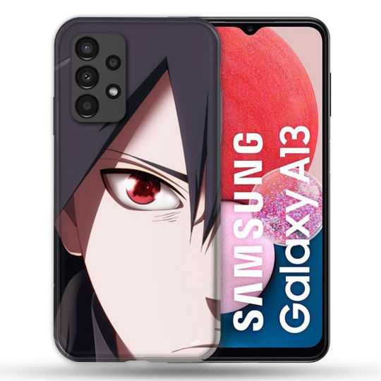 Coque Pour Samsung Galaxy A13 Manga Naruto Sasuke visage