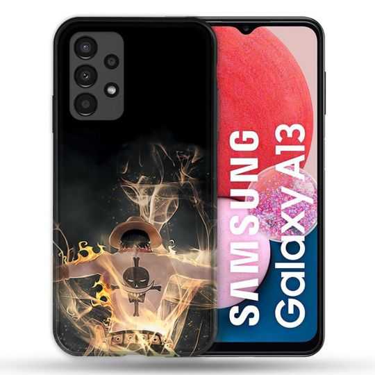Coque Pour Samsung Galaxy A13 Manga One Piece Ace Noir