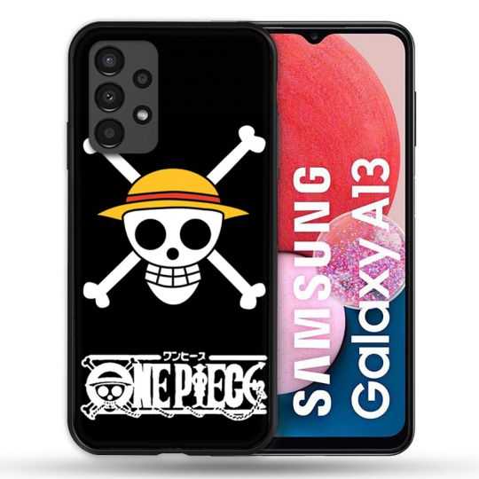 Coque Pour Samsung Galaxy A13 Manga One Piece Tete de Mort