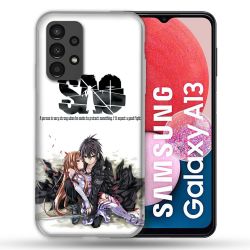 Coque Pour Samsung Galaxy A13 Manga SAO sword Art Online Blanc