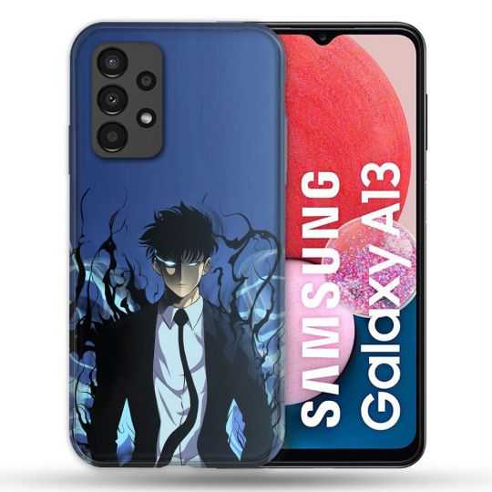 Coque Pour Samsung Galaxy A13 Manga Solo Leveling Sung Bleu