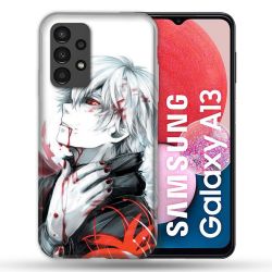 Coque Pour Samsung Galaxy A13 Manga Tokyo Ghoul Kaneki Blanc