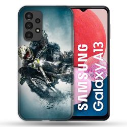 Coque Pour Samsung Galaxy A13 Moto Cross Ombre