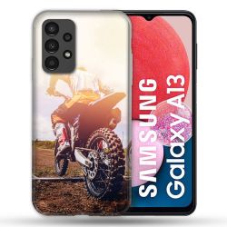 Coque Pour Samsung Galaxy A13 Moto Cross Soleil