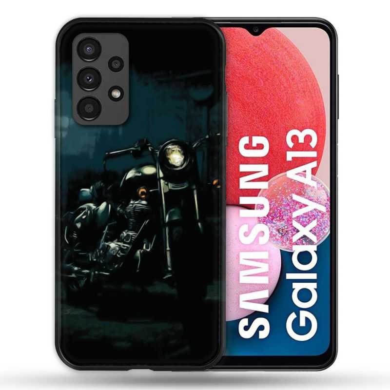 Coque Pour Samsung Galaxy A13 Moto Harley Vintage