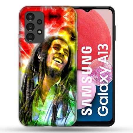 Coque Pour Samsung Galaxy A13 Musique Bob Marley Color