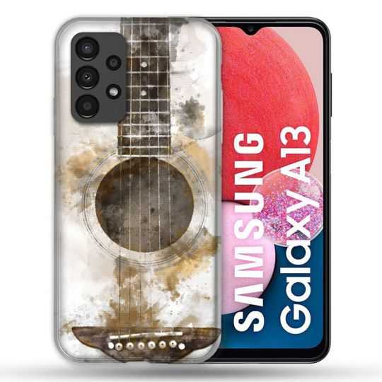 Coque Pour Samsung Galaxy A13 Musique Guitare Tag