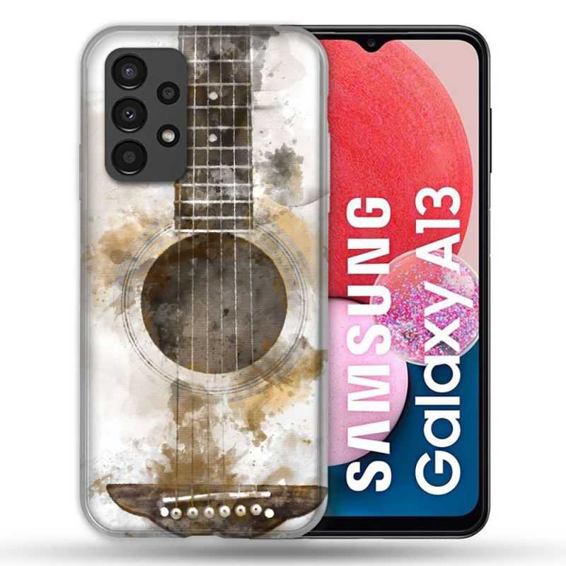 Coque Pour Samsung Galaxy A13 Musique Guitare Tag