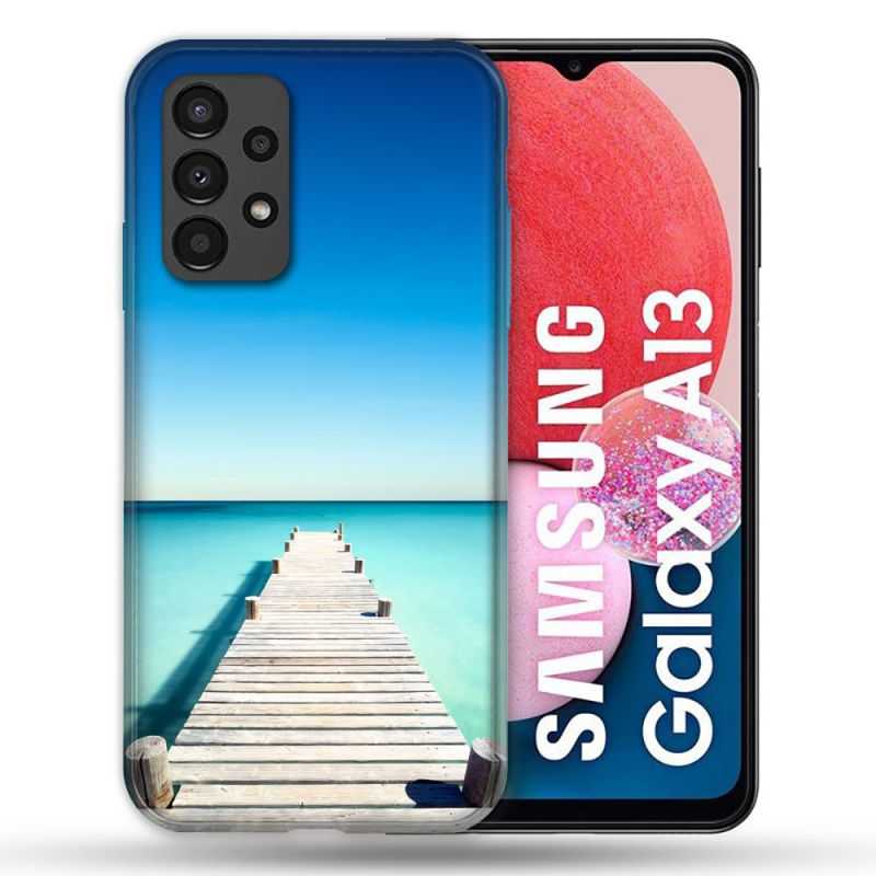 Coque Pour Samsung Galaxy A13 Nature Pont Mer