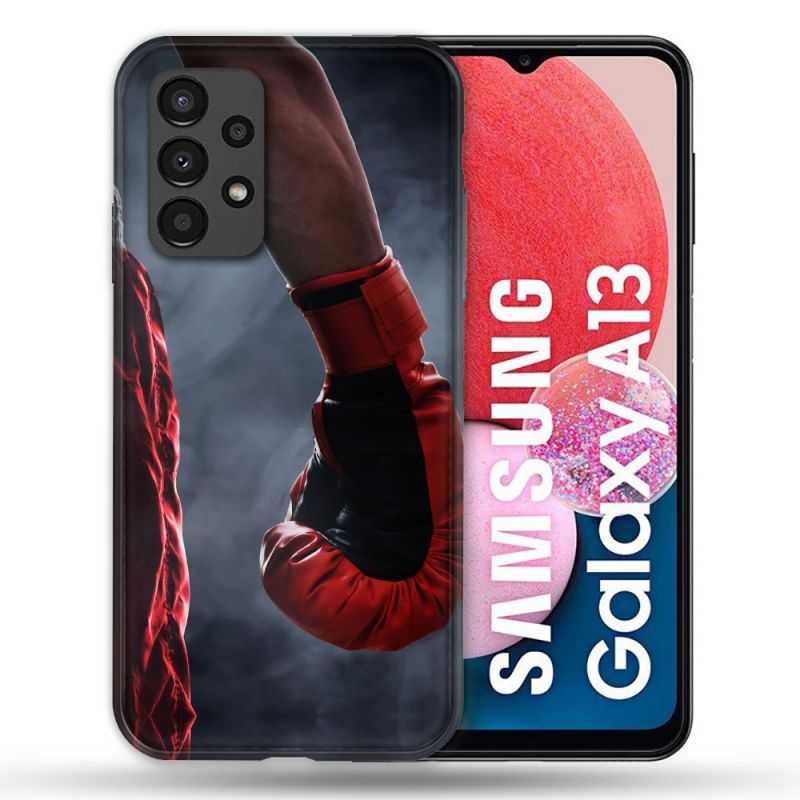 Coque Pour Samsung Galaxy A13 Sport Boxe Gant Rouge