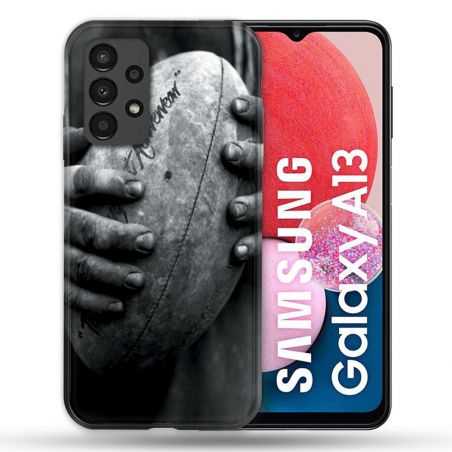 Coque Pour Samsung Galaxy A13 Sport Rugby Ballon Vintage