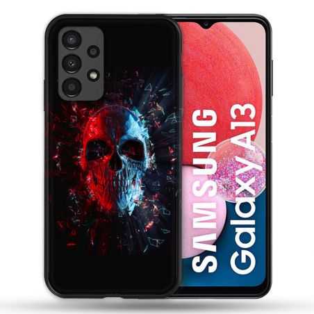 Coque Pour Samsung Galaxy A13 Tete de Mort Deflagration