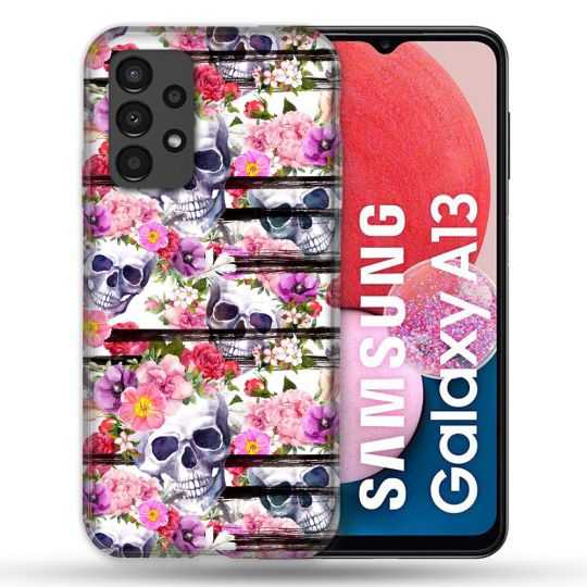 Coque Pour Samsung Galaxy A13 Tete de Mort Pattern