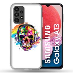 Coque Pour Samsung Galaxy A13 Tete de Mort Tag