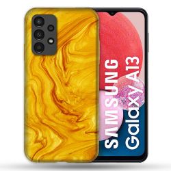 Coque Pour Samsung Galaxy A13 Texture Marbre Jaune