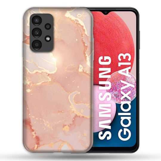 Coque Pour Samsung Galaxy A13 Texture Marbre Rose