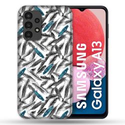 Coque Pour Samsung Galaxy A13 Texture Plume Canard