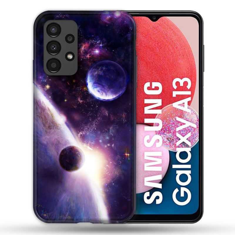 Coque Pour Samsung Galaxy A13 Univers Planete Stellaire