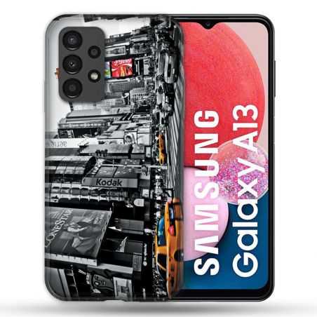 Coque Pour Samsung Galaxy A13 Voyage Amerique USA New York Taxi