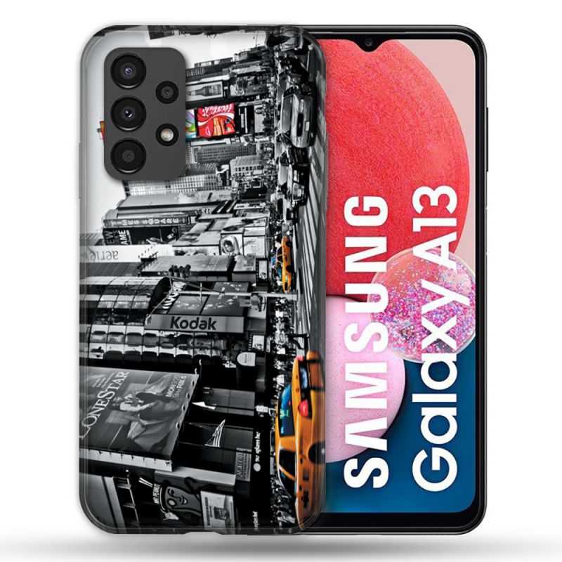 Coque Pour Samsung Galaxy A13 Voyage Amerique USA New York Taxi