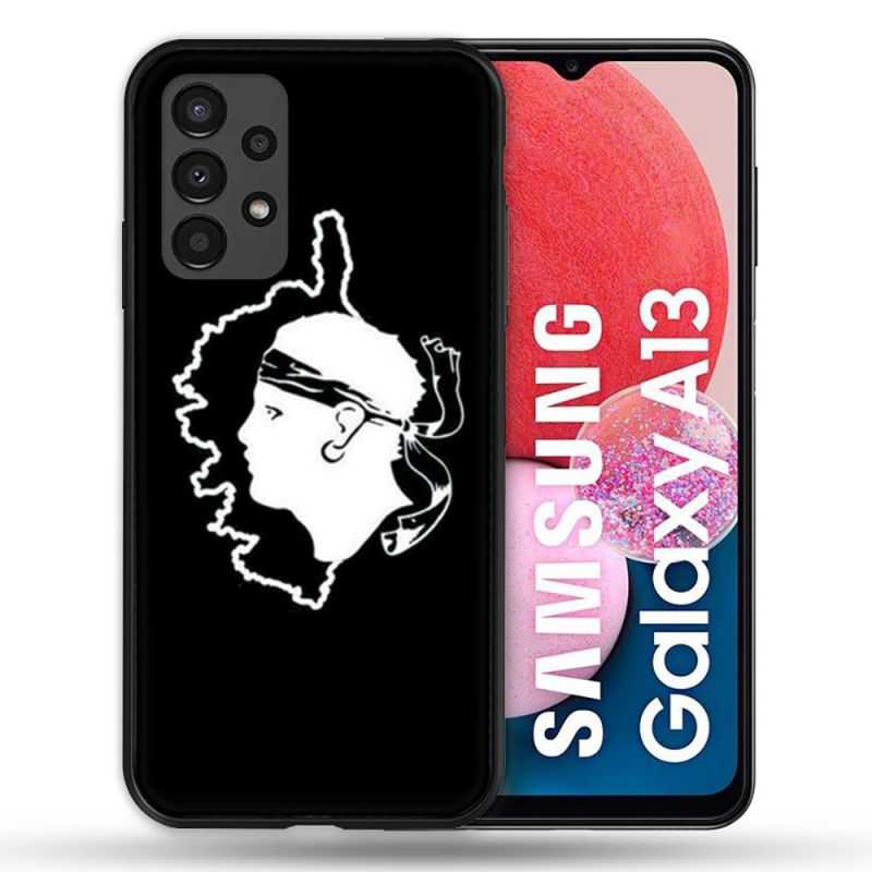Coque Pour Samsung Galaxy A13 Voyage Corse Noir