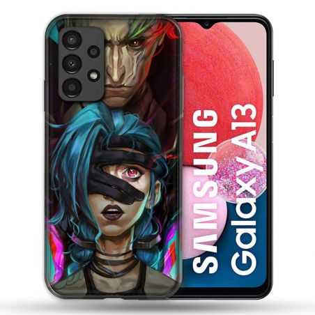 Coque Pour Samsung Galaxy A13 Arcane Jynx Bleu