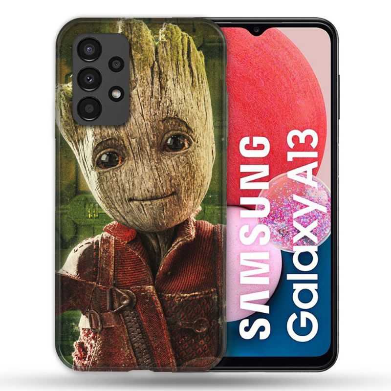 Coque Pour Samsung Galaxy A13 Groot Vert