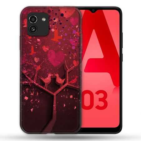 Coque Pour Samsung Galaxy A03 Amour Arbre