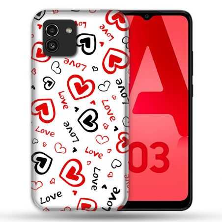 Coque Pour Samsung Galaxy A03 Amour Love
