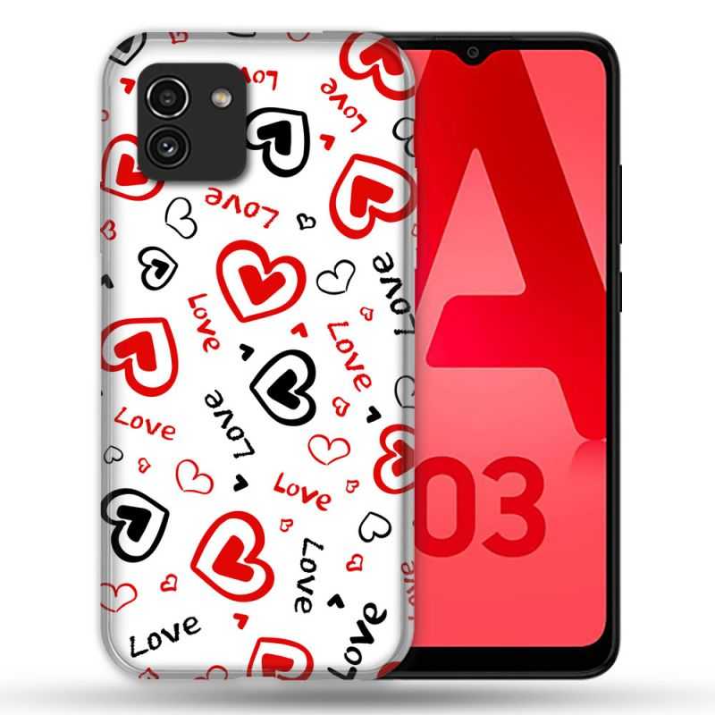 Coque Pour Samsung Galaxy A03 Amour Love