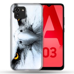 Coque Pour Samsung Galaxy A03 Animal Aigle Royal Blanc