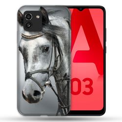 Coque Pour Samsung Galaxy A03 Animal Cheval Blanc
