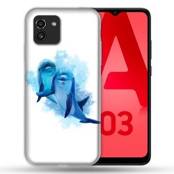 Coque Pour Samsung Galaxy A03 Animal Dauphin Duo