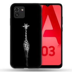 Coque Pour Samsung Galaxy A03 Animal Girafe Noire