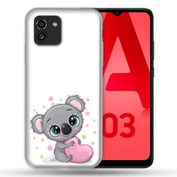 Coque Pour Samsung Galaxy A03 Animal Koala Cœur
