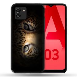 Coque Pour Samsung Galaxy A03 Animal Leopard Yeux