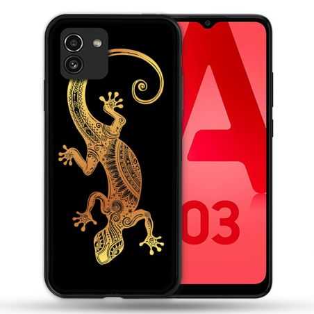 Coque Pour Samsung Galaxy A03 Animal Lezard Noir