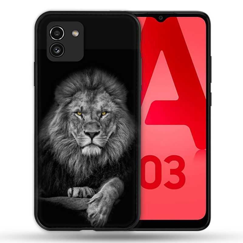 Coque Pour Samsung Galaxy A03 Animal Lion Majestueux