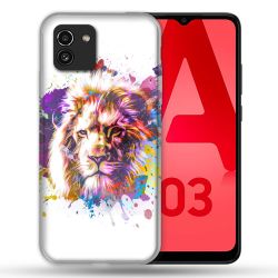 Coque Pour Samsung Galaxy A03 Animal Lion Tag
