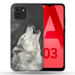 Coque Pour Samsung Galaxy A03 Animal Loup Hurlement