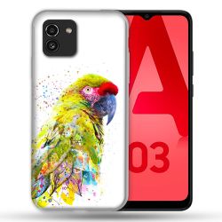 Coque Pour Samsung Galaxy A03 Animal Perroquet Jaune