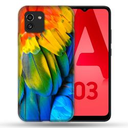Coque Pour Samsung Galaxy A03 Animal Perroquet Plume