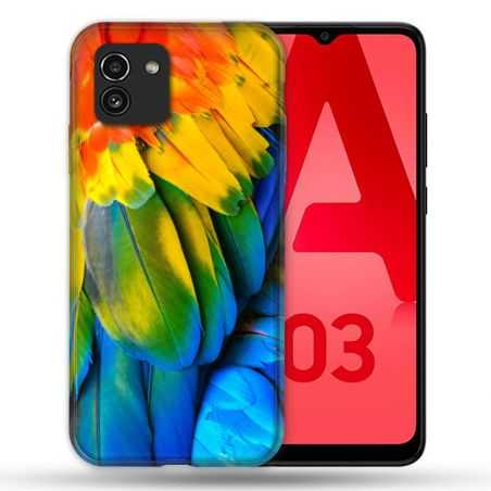 Coque Pour Samsung Galaxy A03 Animal Perroquet Plume