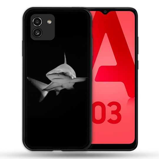 Coque Pour Samsung Galaxy A03 Animal Requin Sombre
