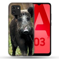 Coque Pour Samsung Galaxy A03 Chasse Sanglier bois