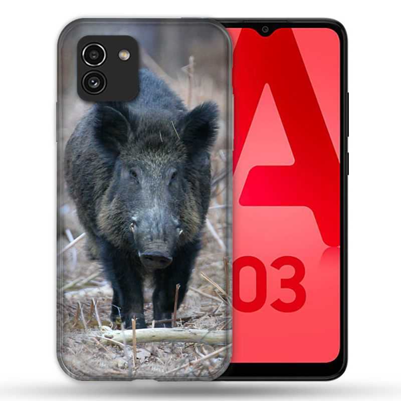 Coque Pour Samsung Galaxy A03 Chasse Sanglier Pin