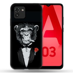 Coque Pour Samsung Galaxy A03 Decale Singe Mafia