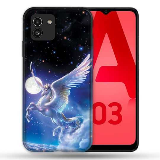 Coque Pour Samsung Galaxy A03 Fantastique Licorne Céleste